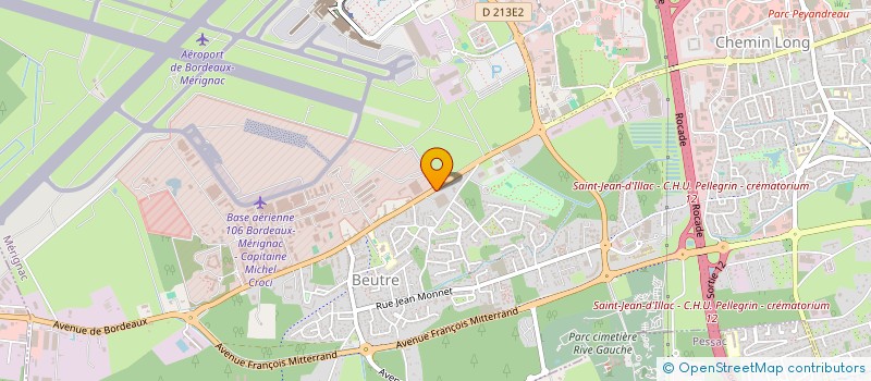 localisation de l'entreprise APRAUTO à MERIGNAC