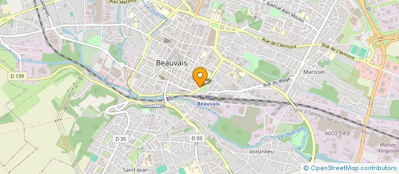 localisation de l'entreprise APREA  BEAUVAIS