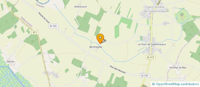 localisation de l'entreprise APREAU à SABLONCEAUX