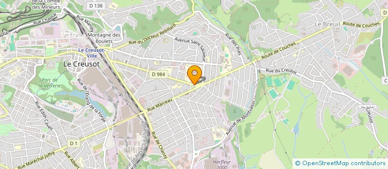 localisation de l'entreprise APRENAT à LE CREUSOT