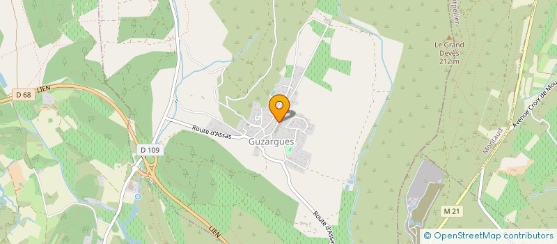 localisation de l'entreprise APRES LA PLUIE  GUZARGUES