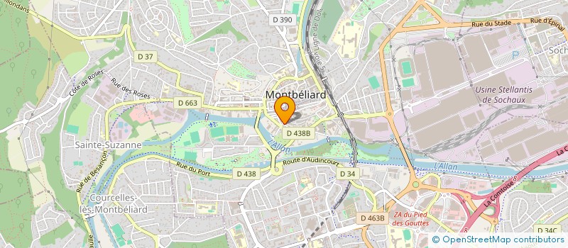 localisation de l'entreprise APRI CONSEILS à MONTBELIARD
