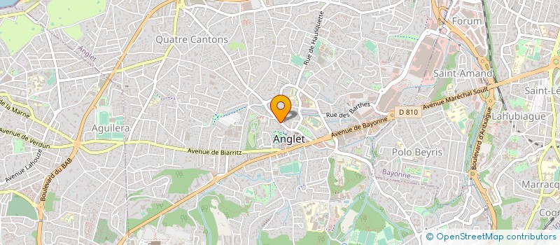localisation de l'entreprise APRIA (AMENAGEMENT  PROGRAMMATION ET REALISATIONS IMMOBILIERES EN AQUITAINE)  ANGLET