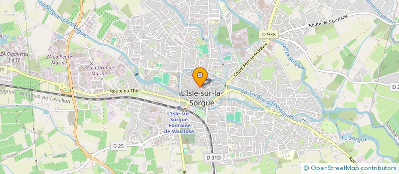 localisation de l'entreprise APRICUS  L'ISLE-SUR-LA-SORGUE