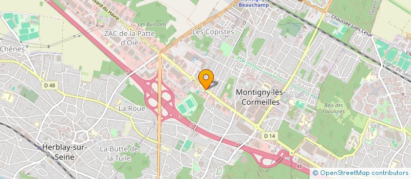 localisation de l'entreprise APRIDEL  MONTIGNY-LES-CORMEILLES