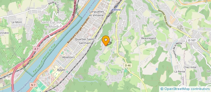 localisation de l'entreprise APRILIS à VIENNE