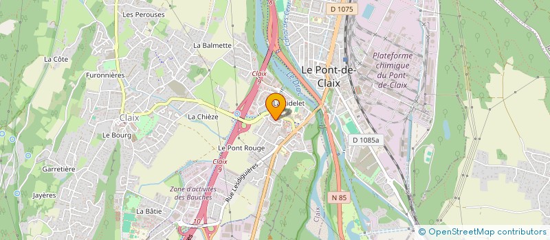 localisation de l'entreprise APRIM à CLAIX