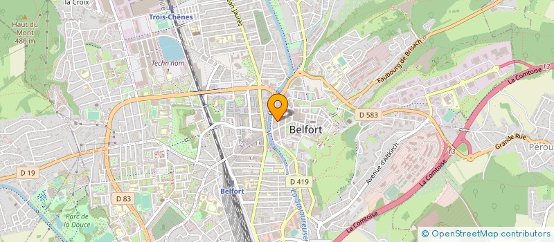 localisation de l'entreprise APRIM IMMOBILIER à BELFORT