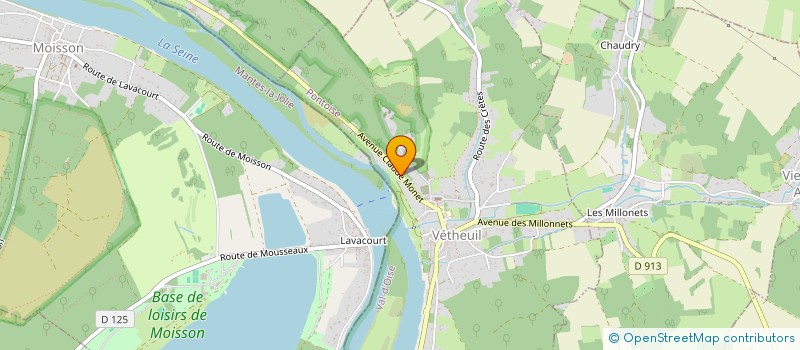 localisation de l'entreprise APRIMA DESIGN à VETHEUIL