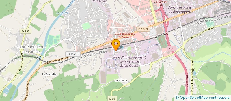 localisation de l'entreprise APRIMEDIA  BRIVE-LA-GAILLARDE