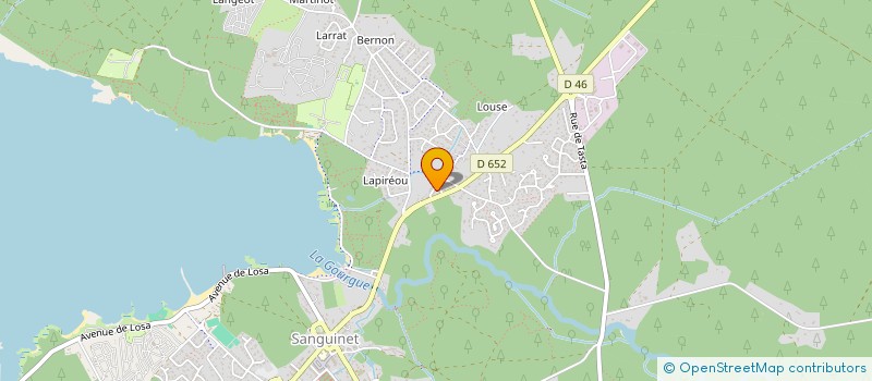 localisation de l'entreprise APRIMO  SANGUINET