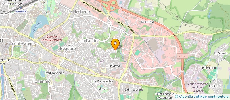 localisation de l'entreprise APRIO'RYTHME à VANNES