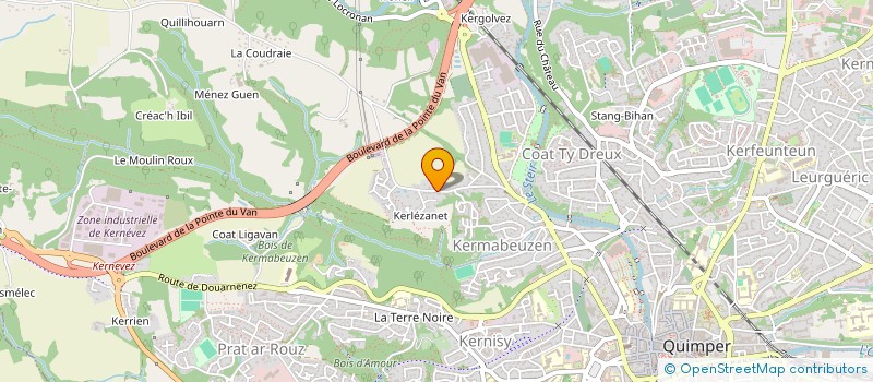 localisation de l'entreprise APRIORY à QUIMPER