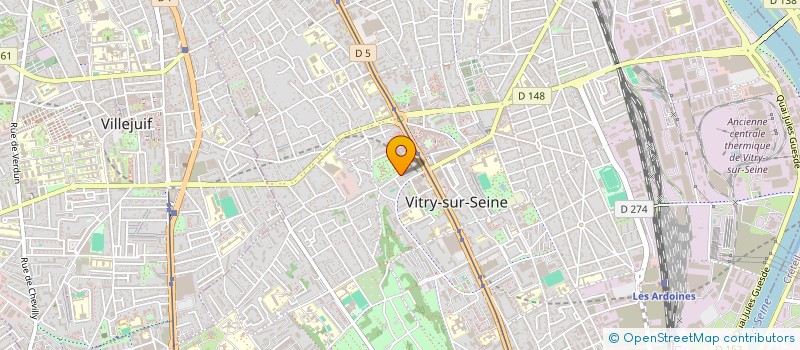 localisation de l'entreprise APRIS à VITRY-SUR-SEINE