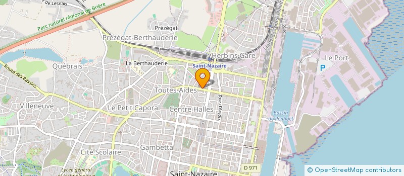 localisation de l'entreprise APRITEC PROGRAMMATION à SAINT-NAZAIRE