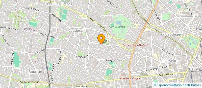 localisation de l'entreprise APRL LE PANATIER à BORDEAUX