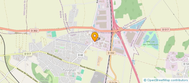 localisation de l'entreprise APRO  PUSIGNAN