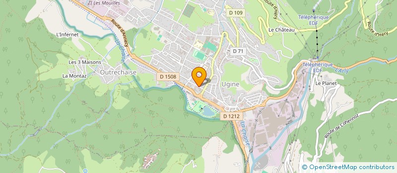 localisation de l'entreprise APRO BASE INTERNATIONAL  UGINE