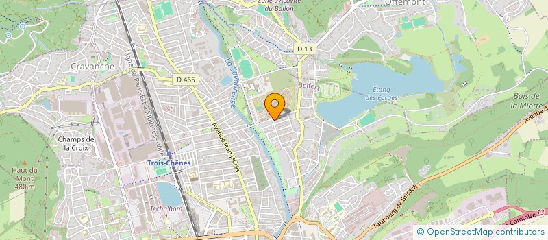 localisation de l'entreprise APRO ETANCHE à BELFORT
