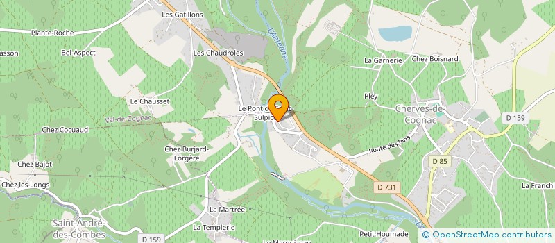 localisation de l'entreprise APRO INDUSTRY à VAL-DE-COGNAC