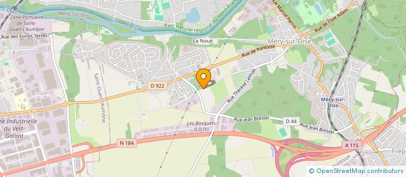 localisation de l'entreprise APRO PAYSAGE à MERY-SUR-OISE