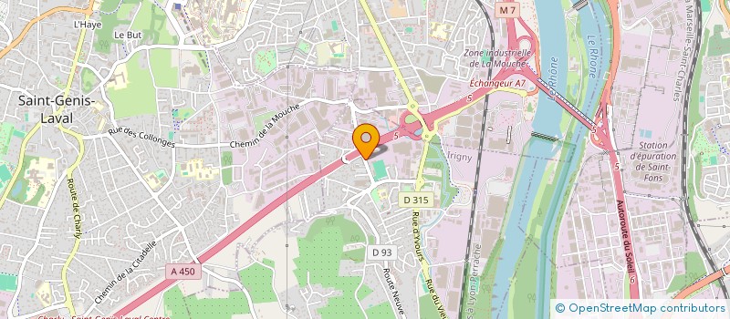 localisation de l'entreprise APRO RACER  IRIGNY