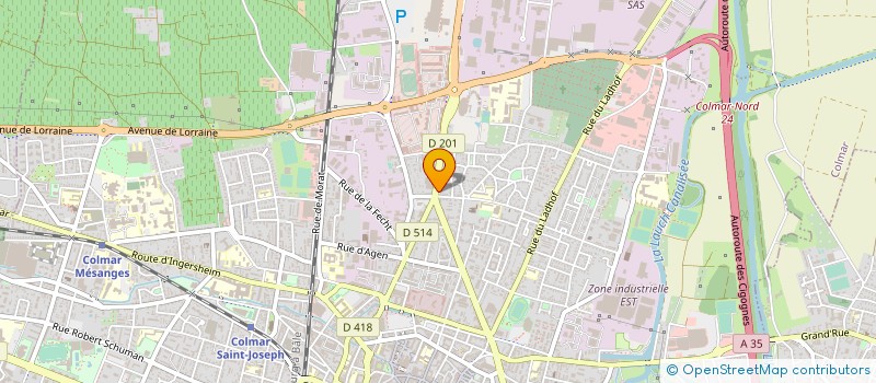 localisation de l'entreprise APROCOM  COLMAR