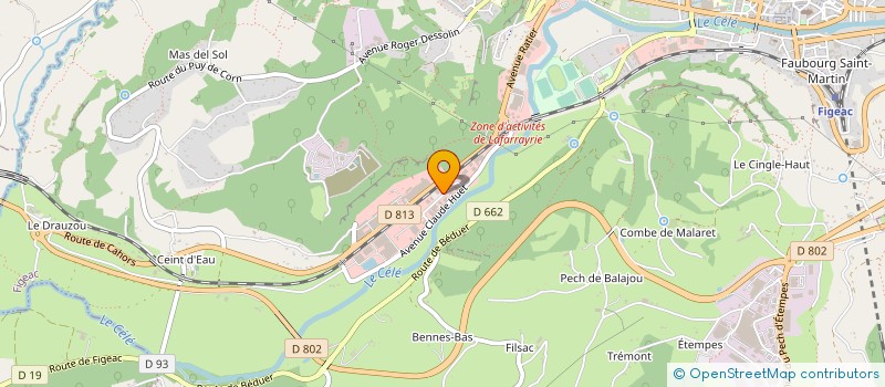 localisation de l'entreprise APRODIA SERVICE  FIGEAC