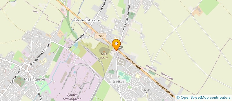 localisation de l'entreprise APRODIS à VERMELLES