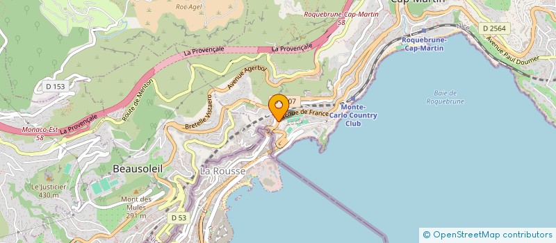 localisation de l'entreprise APROMEOS VII à ROQUEBRUNE-CAP-MARTIN
