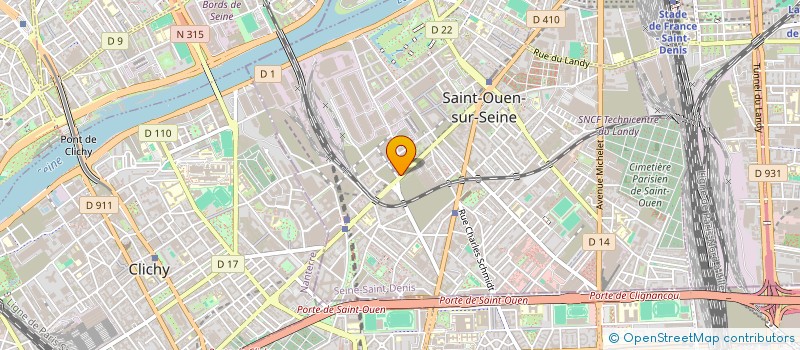 localisation de l'entreprise APROPAL à SAINT-OUEN-SUR-SEINE