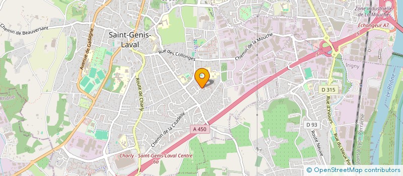 localisation de l'entreprise APROPLAC à SAINT-GENIS-LAVAL