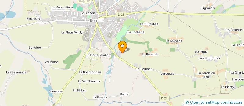 localisation de l'entreprise APROPOS  ROMILLE