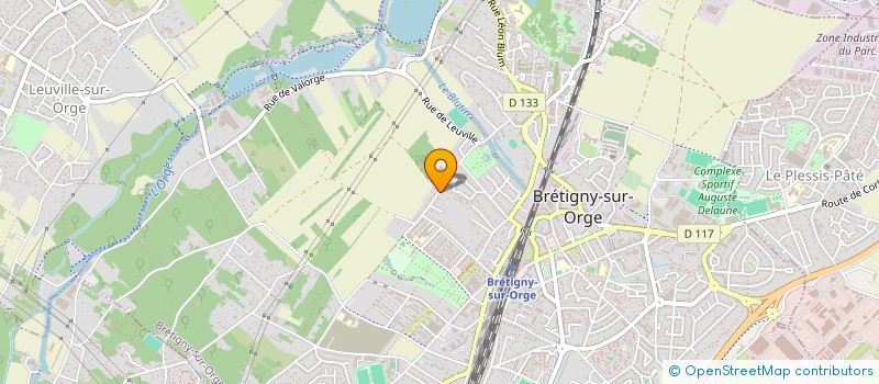 localisation de l'entreprise APROSPORT 91 à BRETIGNY-SUR-ORGE