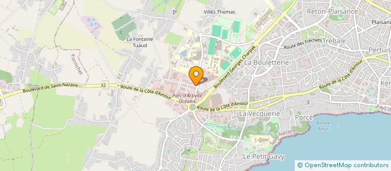 localisation de l'entreprise APROSYS à SAINT-NAZAIRE