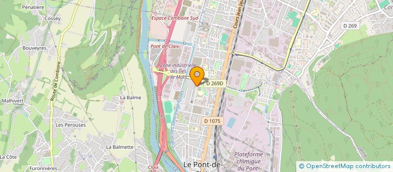 localisation de l'entreprise APROTEC à LE PONT-DE-CLAIX