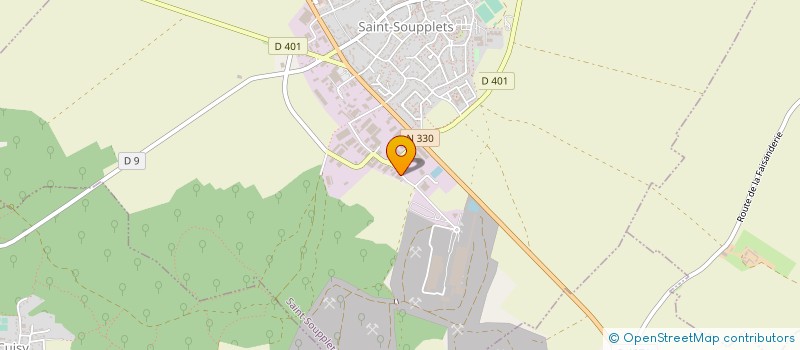 localisation de l'entreprise APROTEC (ATELIER PROFESSIONNEL TECHNIQUE à SAINT-SOUPPLETS