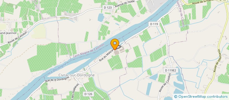 localisation de l'entreprise APROVITI  CIVRAC-SUR-DORDOGNE