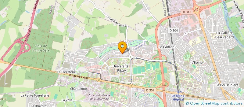 localisation de l'entreprise APRP72  LE MANS