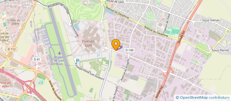 localisation de l'entreprise APRS à CHASSIEU