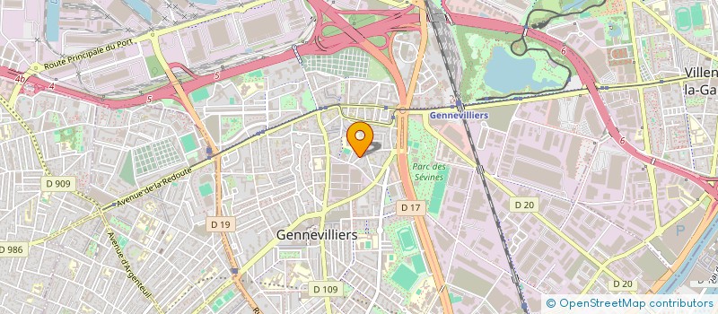 localisation de l'entreprise APS à GENNEVILLIERS