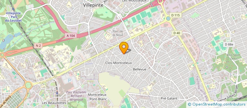 localisation de l'entreprise APS à VILLEPINTE