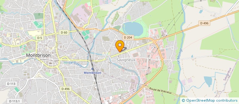 localisation de l'entreprise APS 42  MONTBRISON