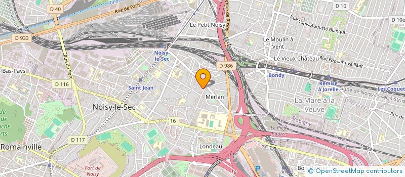 localisation de l'entreprise APS à NOISY-LE-SEC