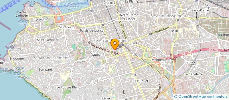 localisation de l'entreprise APS à MARSEILLE 6EME