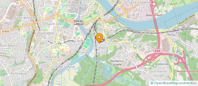 localisation de l'entreprise APS - ABEILLE PIERRE SERVICES  BAYONNE