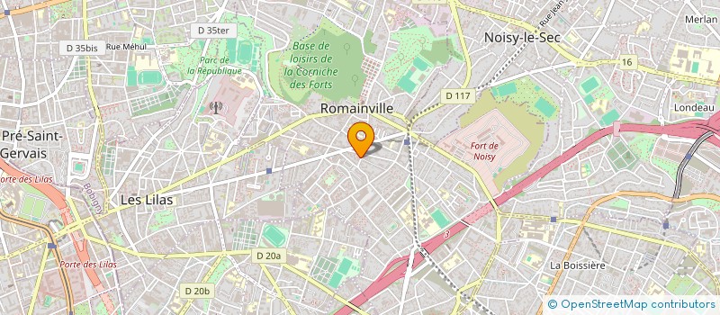 localisation de l'entreprise APS AUTO à ROMAINVILLE