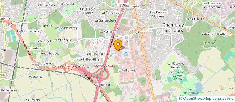 localisation de l'entreprise APS-CHROMOSTYLE à CHAMBRAY-LES-TOURS