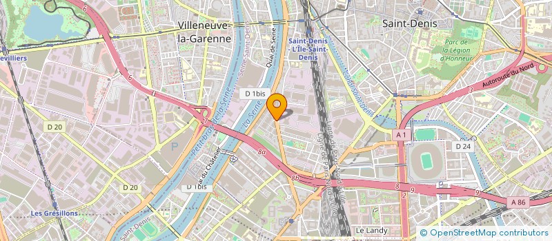 localisation de l'entreprise APS ECHAFAUDAGE à SAINT-DENIS