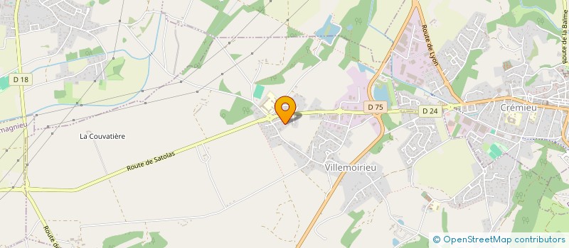 localisation de l'entreprise APS GROUPE  VILLEMOIRIEU